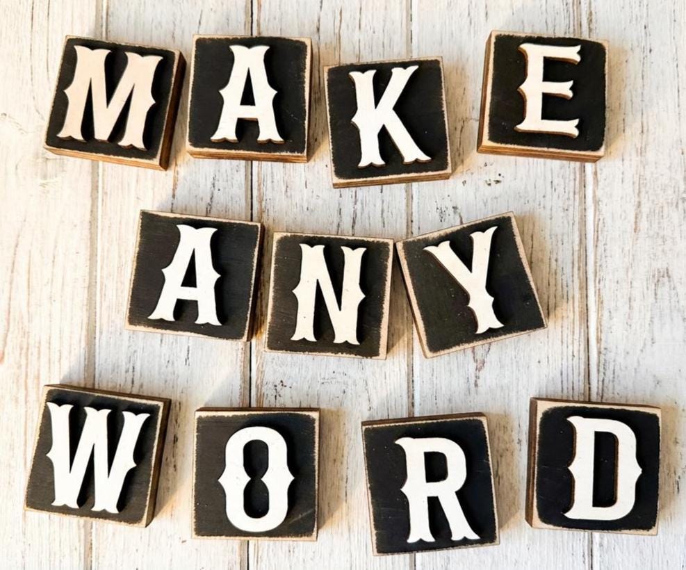 Letter Blocks & Words