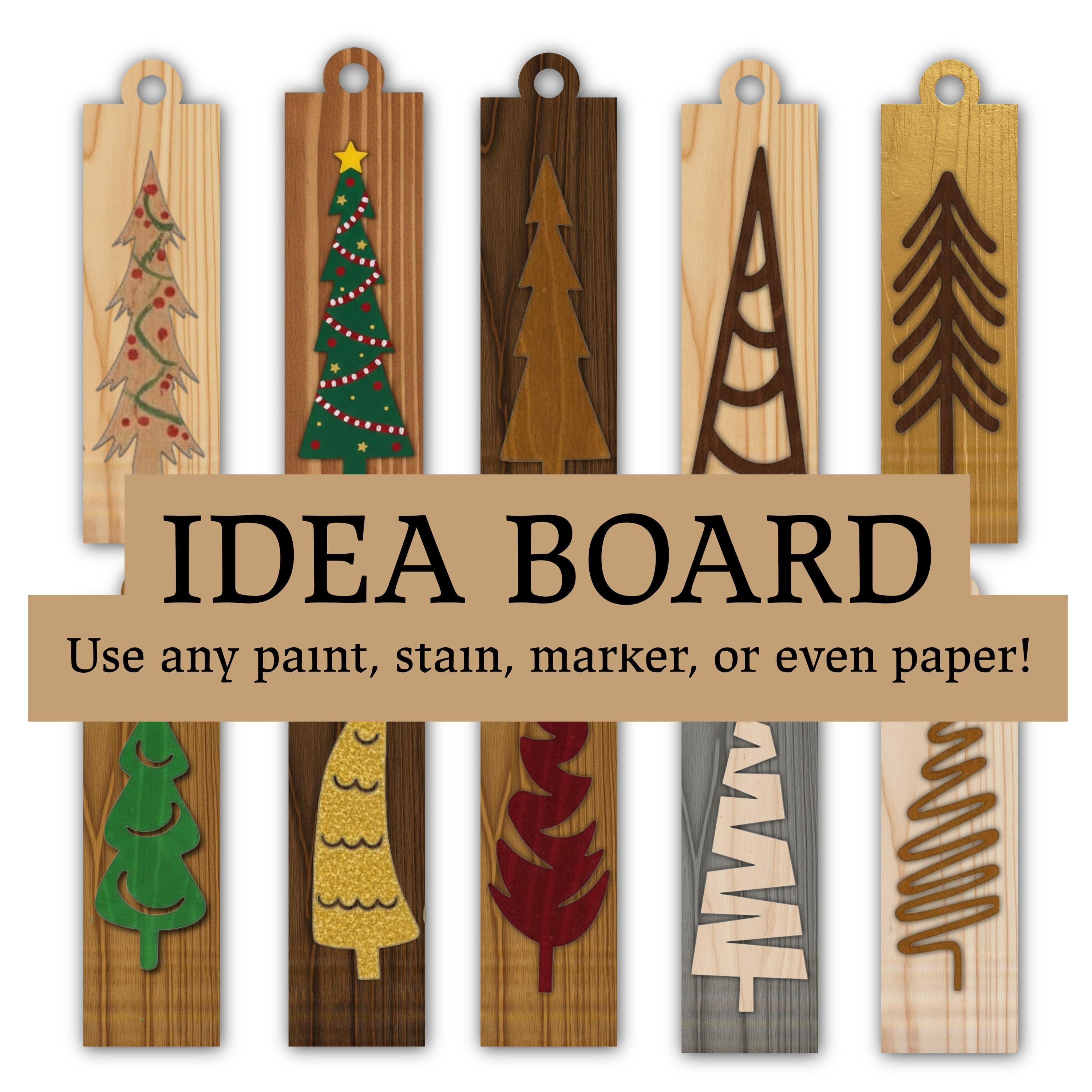 DIY Christmas Tree Ornaments - Blank Single or Bulk Christmas Ornament Handcrafted Bulk Wholesale DIY Unpainted Paint Party Family Craft