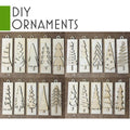 DIY Christmas Tree Ornaments - Blank Single or Bulk Christmas Ornament Handcrafted Bulk Wholesale DIY Unpainted Paint Party Family Craft