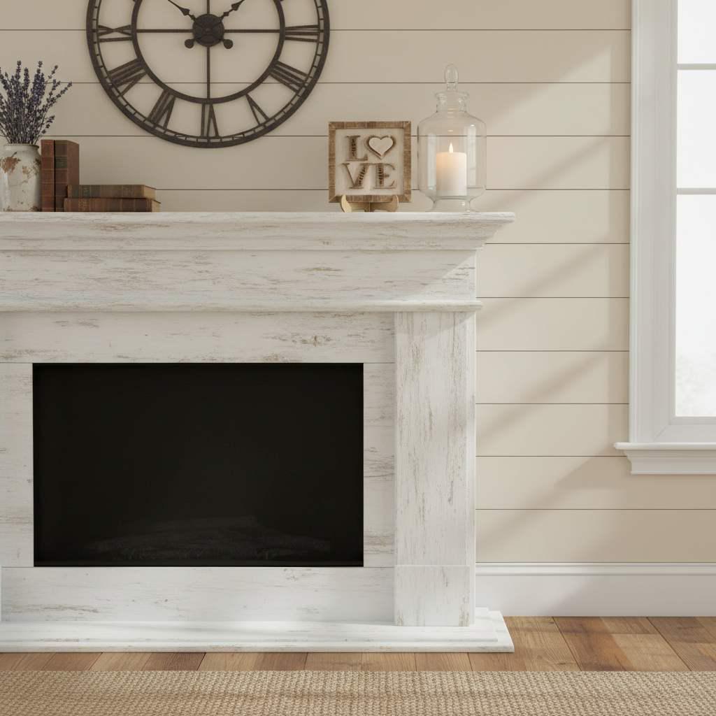 Mini LOVE Sign with Easel – 5.5” Square Shelf Decor – Rustic Farmhouse Tiered Tray Valentine Decor