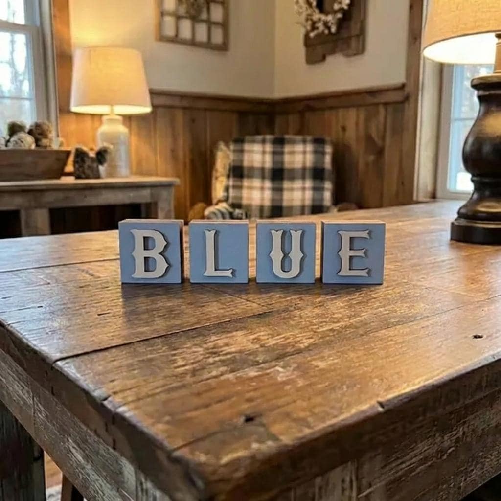 Personalized Pastel Wooden Letter Blocks, Custom Name, Nursery Decor