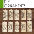 DIY Snowflake Ornaments - Blank Single or Bulk Christmas Ornament Handcrafted Bulk Wholesale DIY Unpainted Paint Party Family Craft
