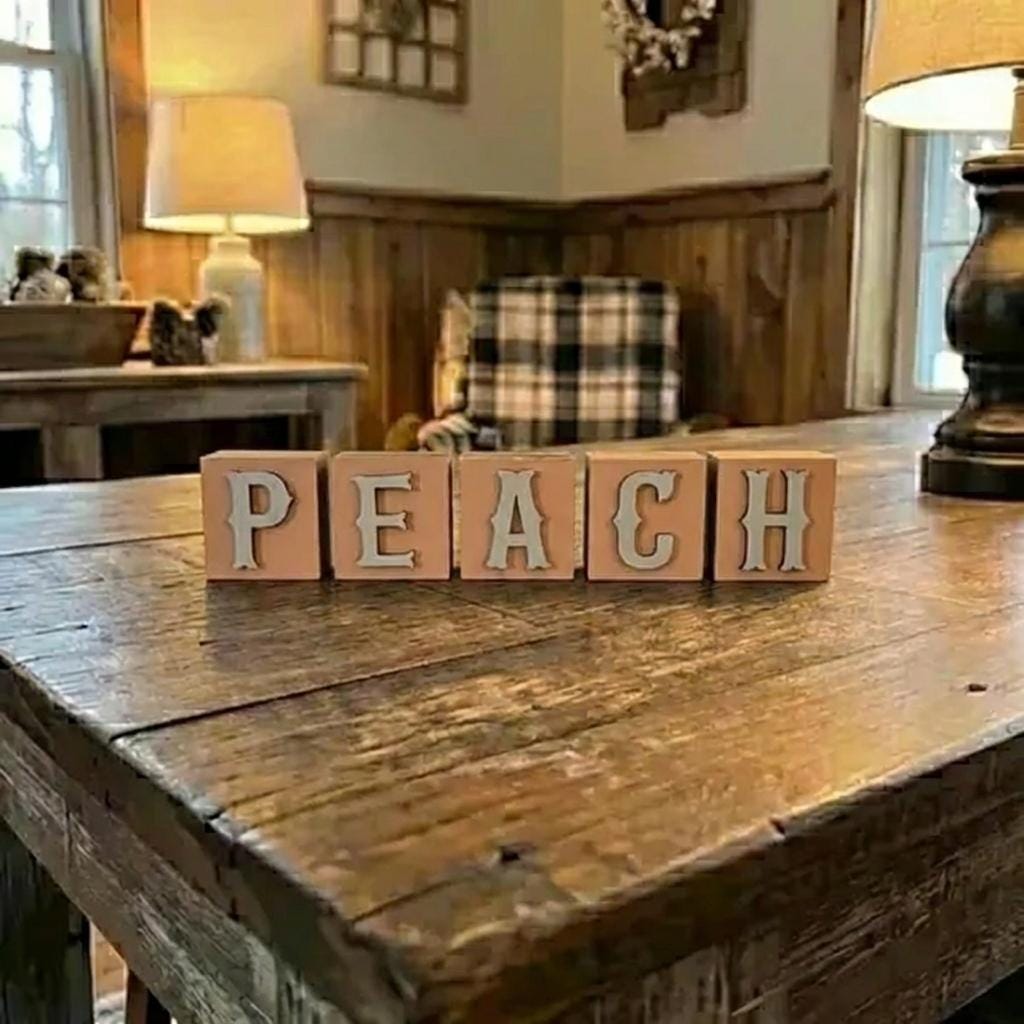 Personalized Pastel Wooden Letter Blocks, Custom Name, Nursery Decor