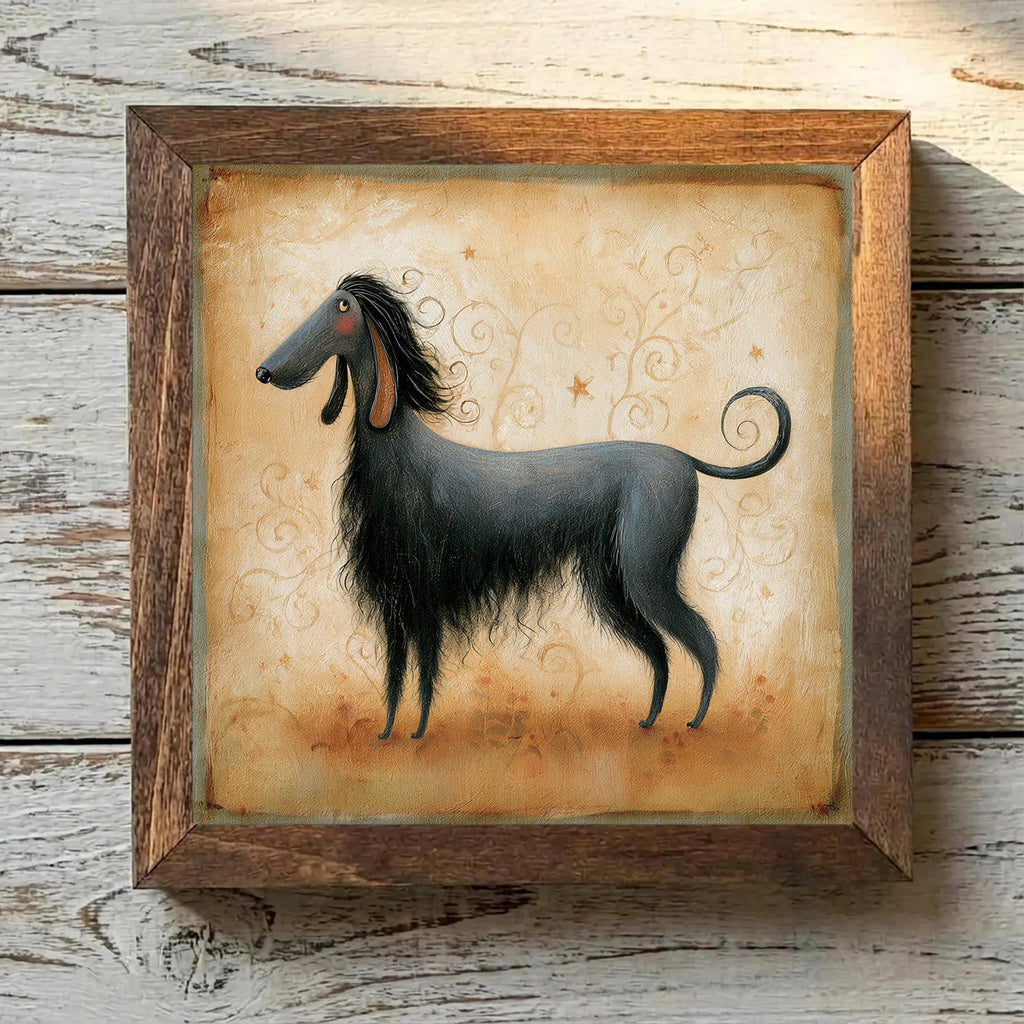 Afghan Hound Black - Variation 2