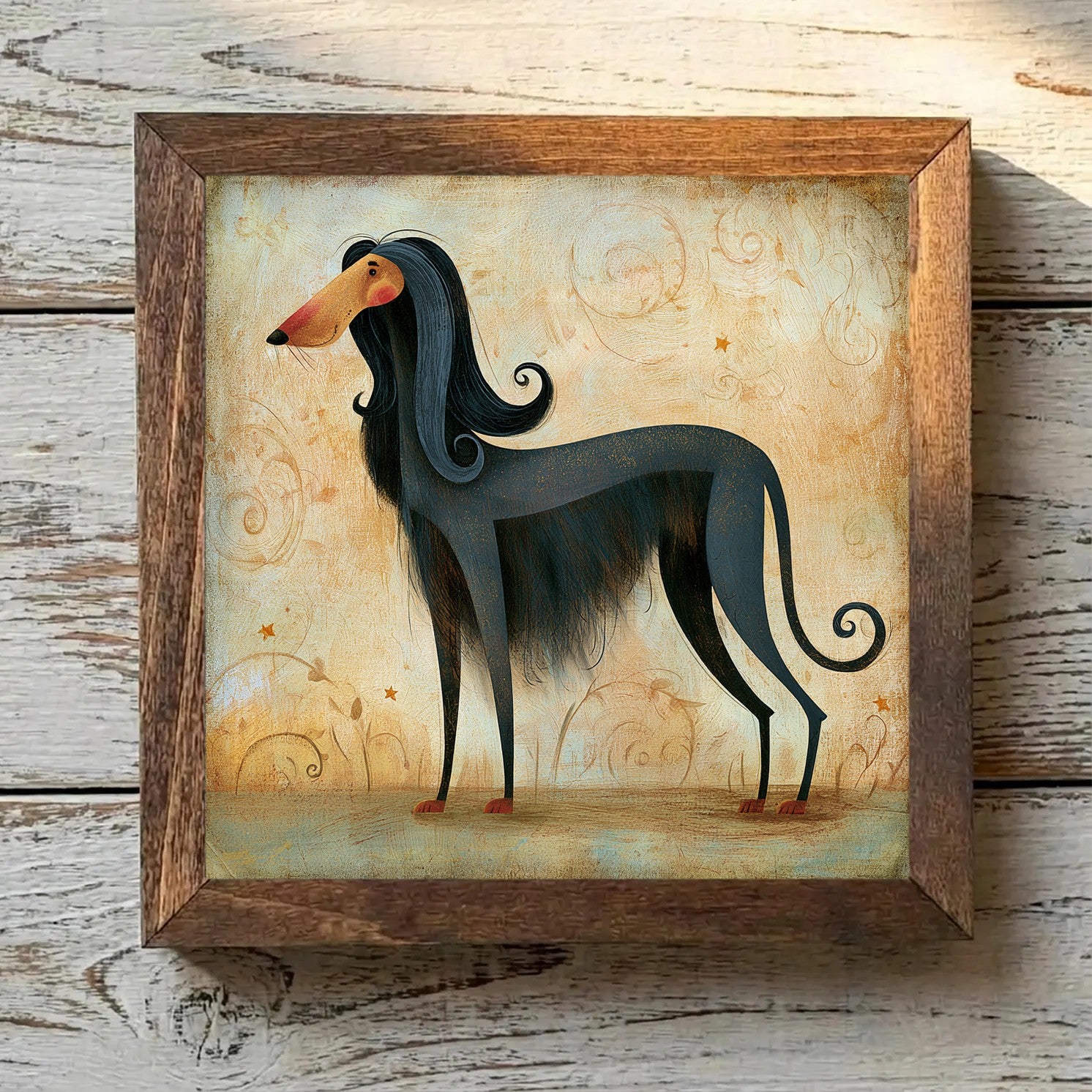 Afghan Hound Black - Variation 3