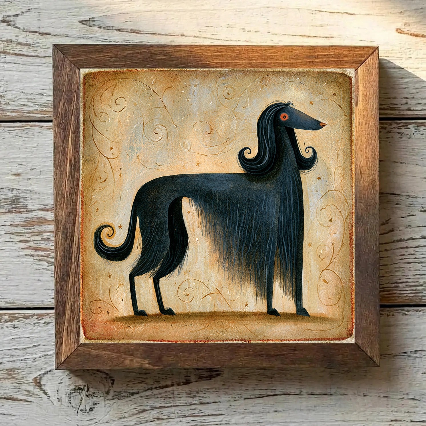 Afghan Hound Black - Variation 4