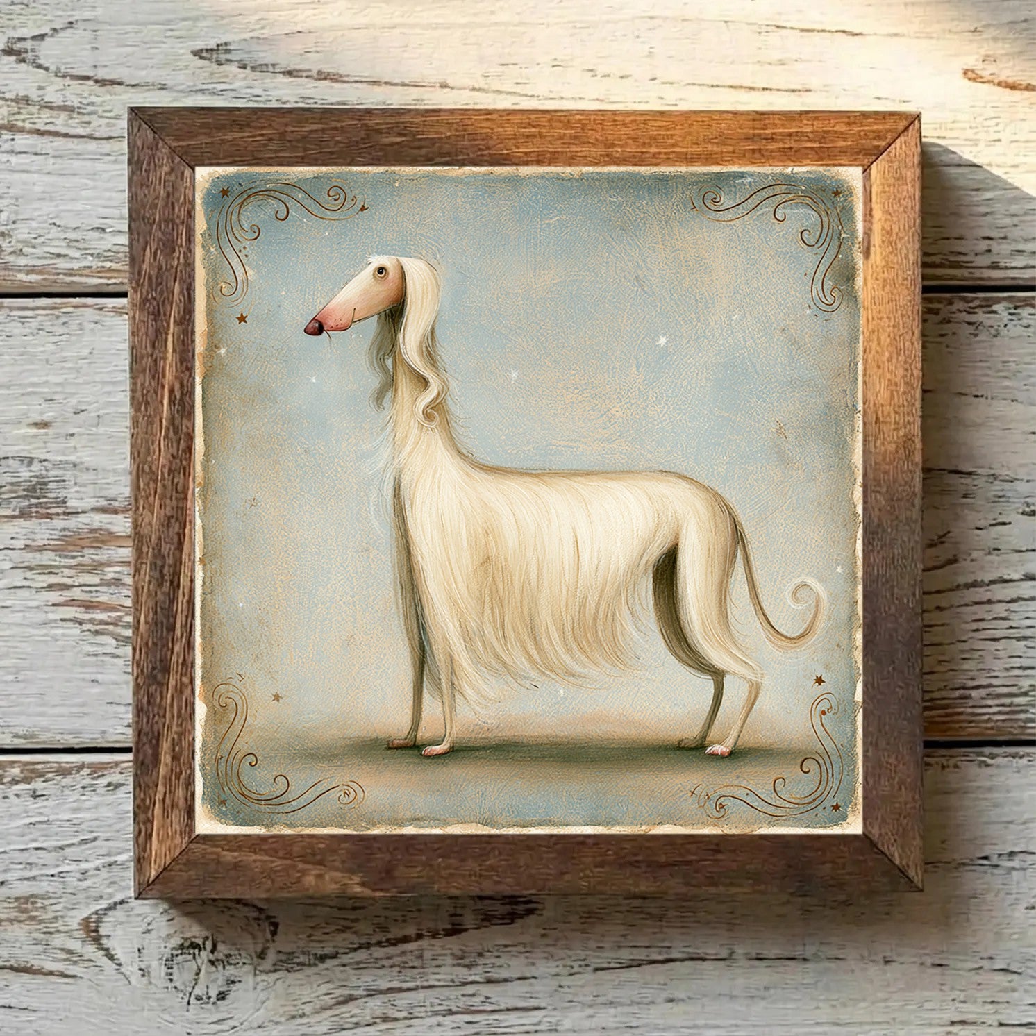 Afghan Hound Cream - Variation 4