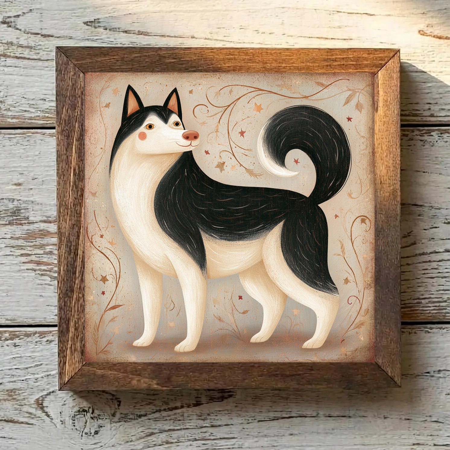 Alaskan Malamute Black & White - Variation 1