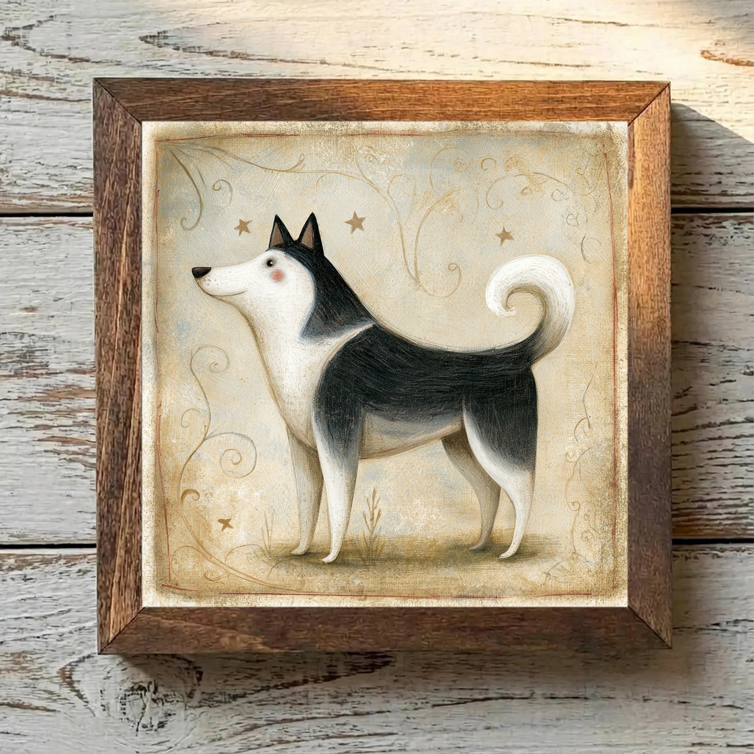 Alaskan Malamute Black & White - Variation 3