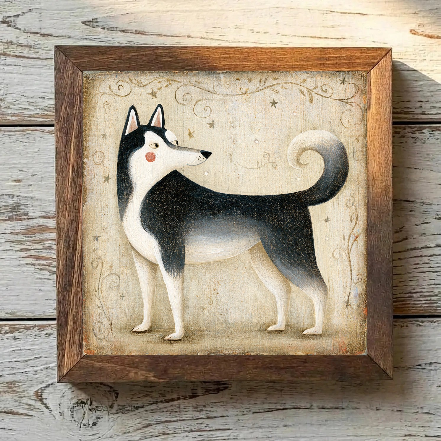 Alaskan Malamute Black & White - Variation 4