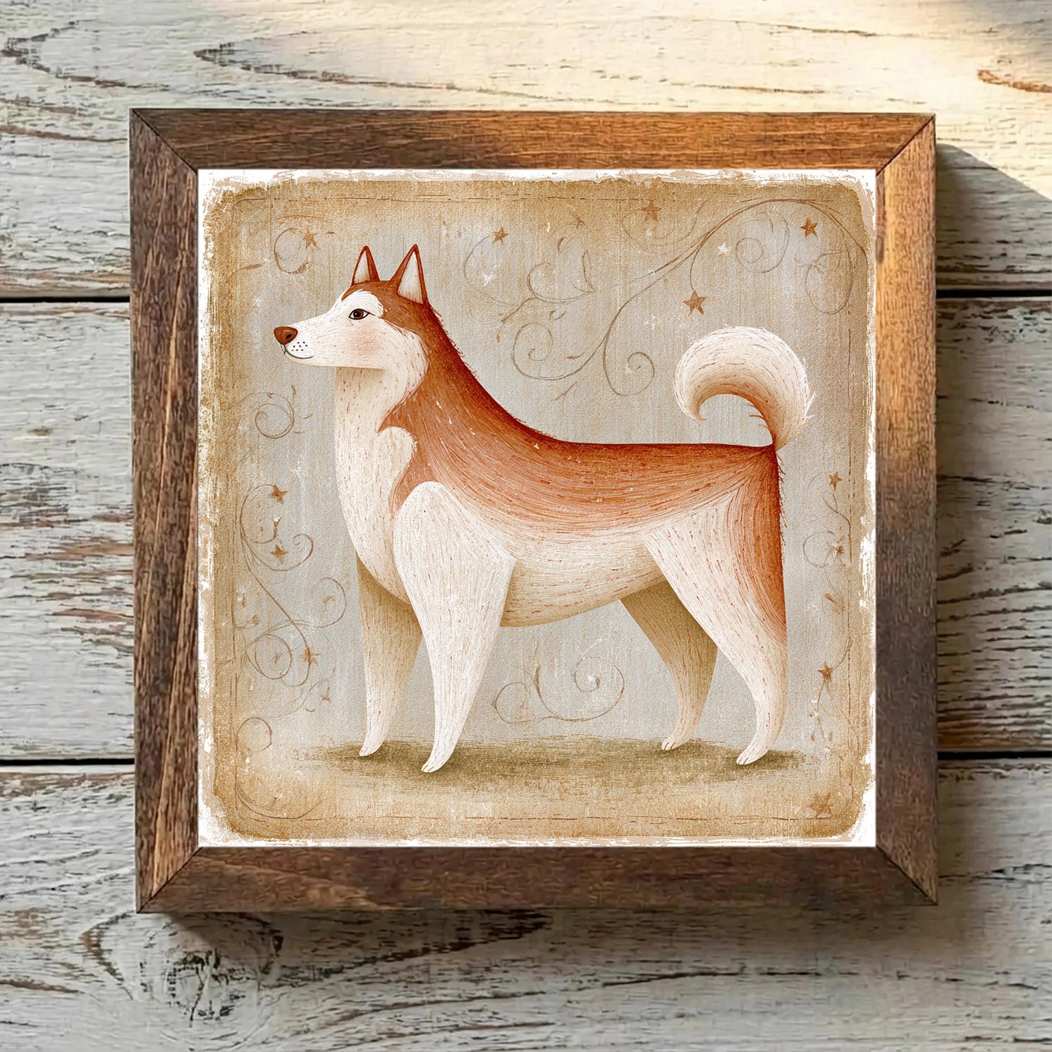 Alaskan Malamute Red & White - Variation 4