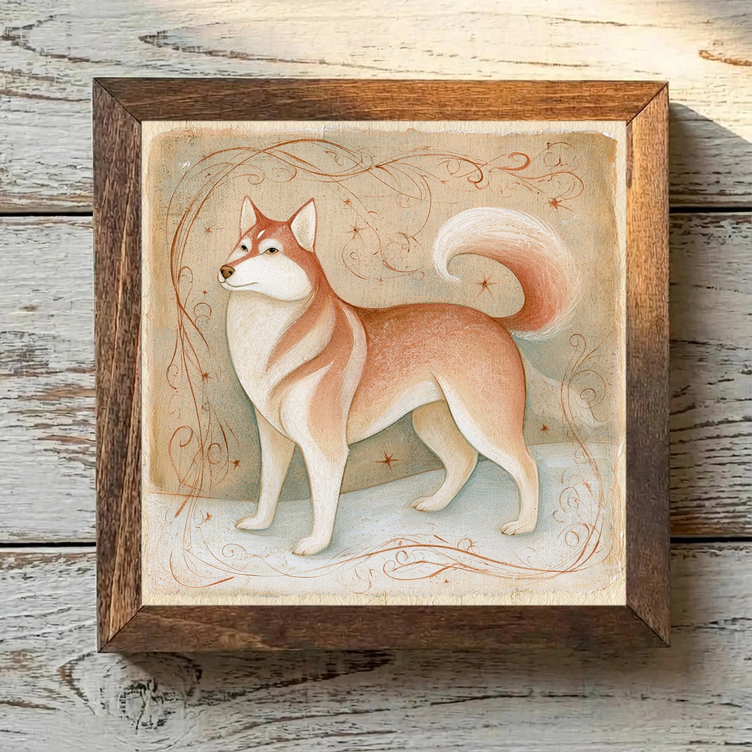 Alaskan Malamute Sable & White - Variation 3