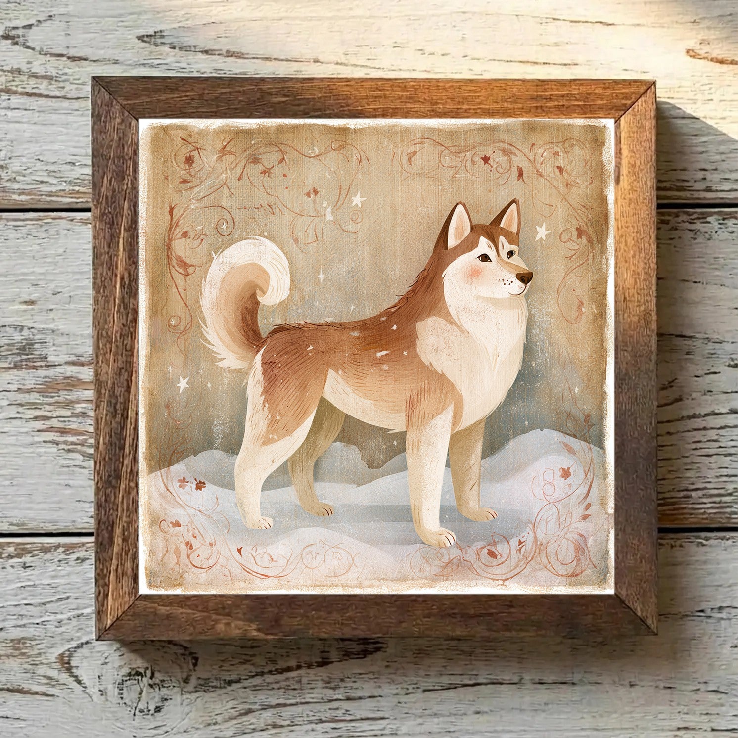 Alaskan Malamute Sable & White - Variation 4