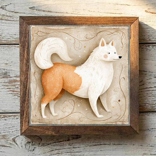 American Eskimo Dog White & Biscuit - Variation 1