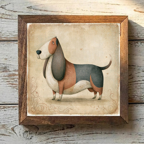 Basset Hound Tricolor - Variation 1