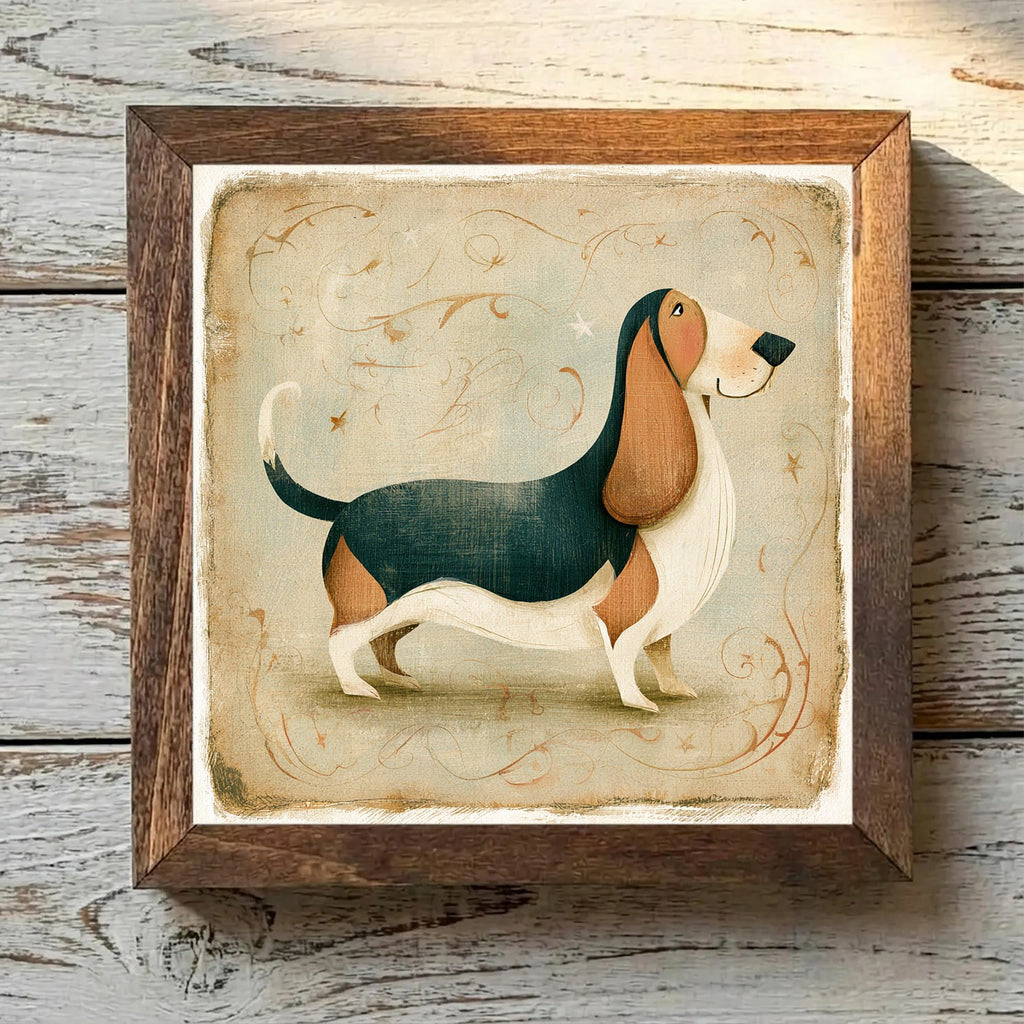 Basset Hound Tricolor - Variation 3
