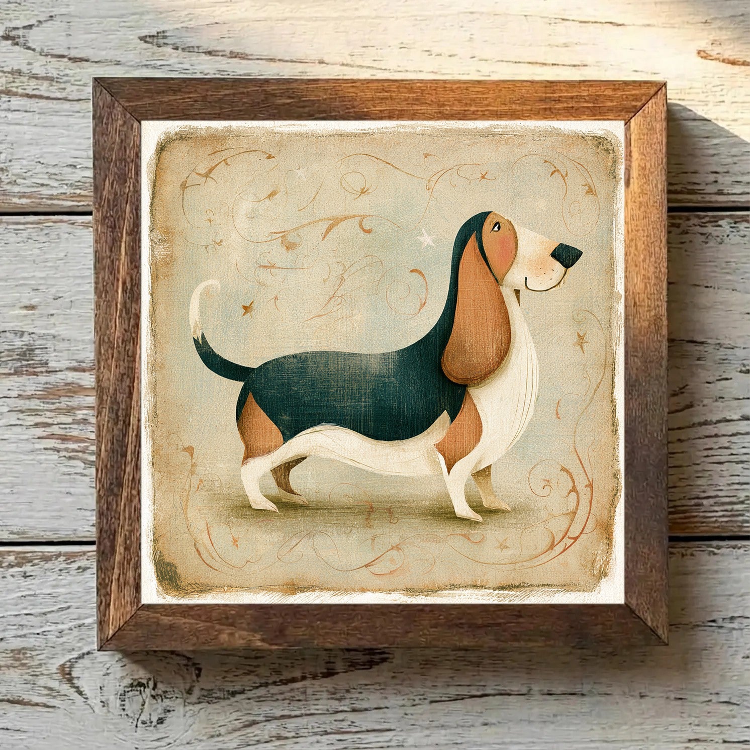 Basset Hound Tricolor - Variation 3