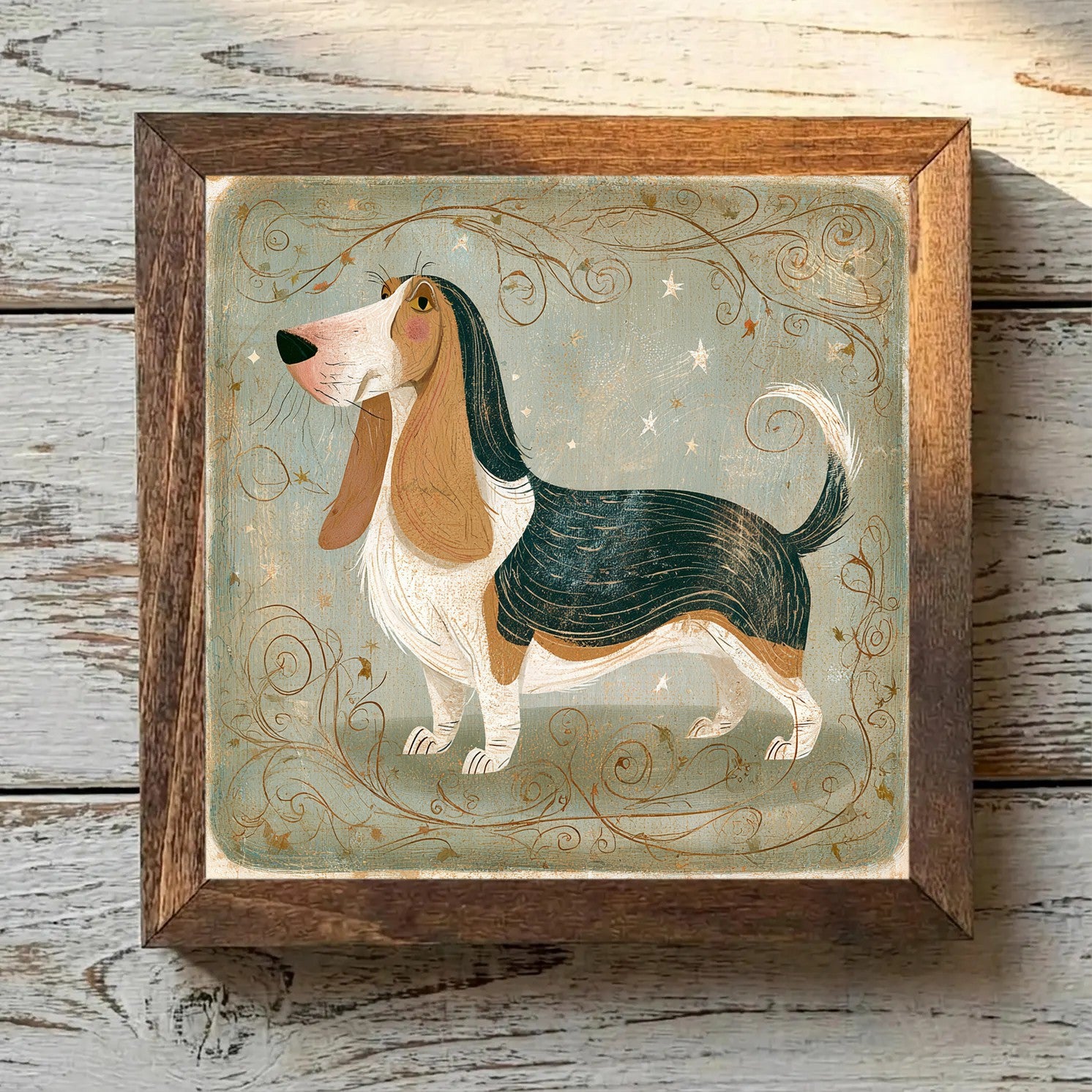Basset Hound Tricolor - Variation 4