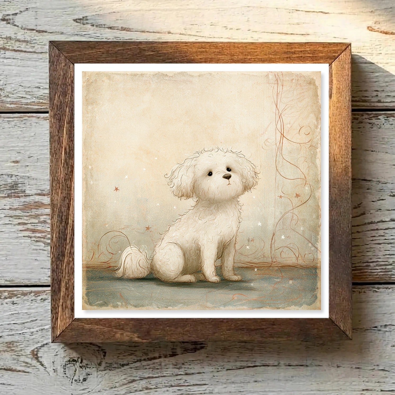 Bichon Frise White - Variation 4