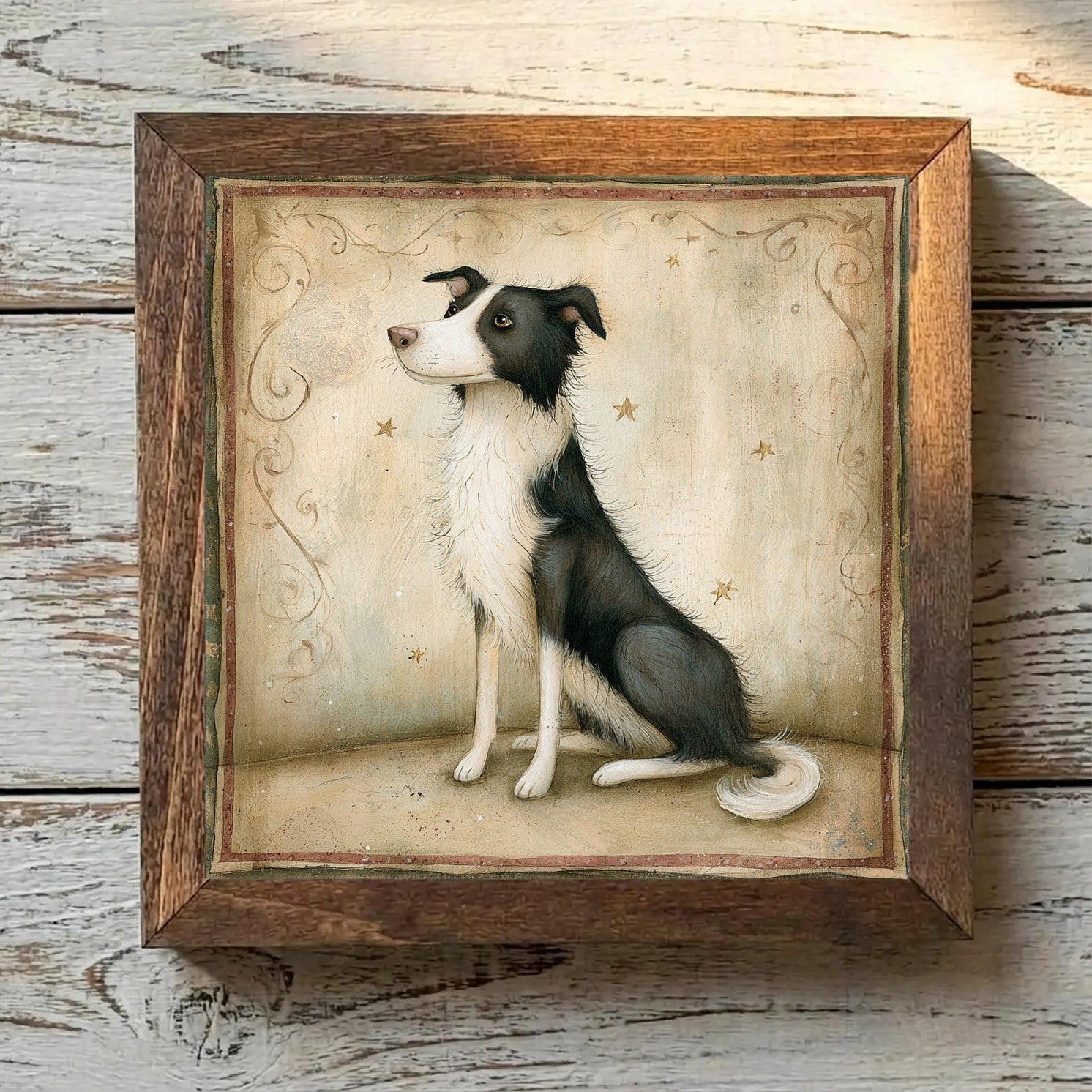 Border Collie Black & White - Variation 3
