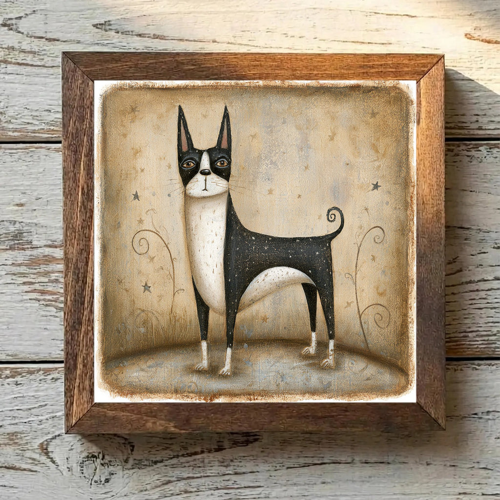 Boston Terrier Black & White - Variation 2