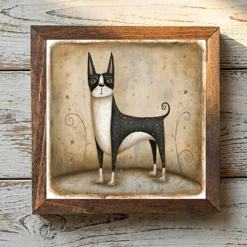 Boston Terrier Black & White - Variation 2