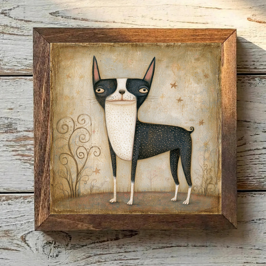 Boston Terrier Black & White - Variation 3