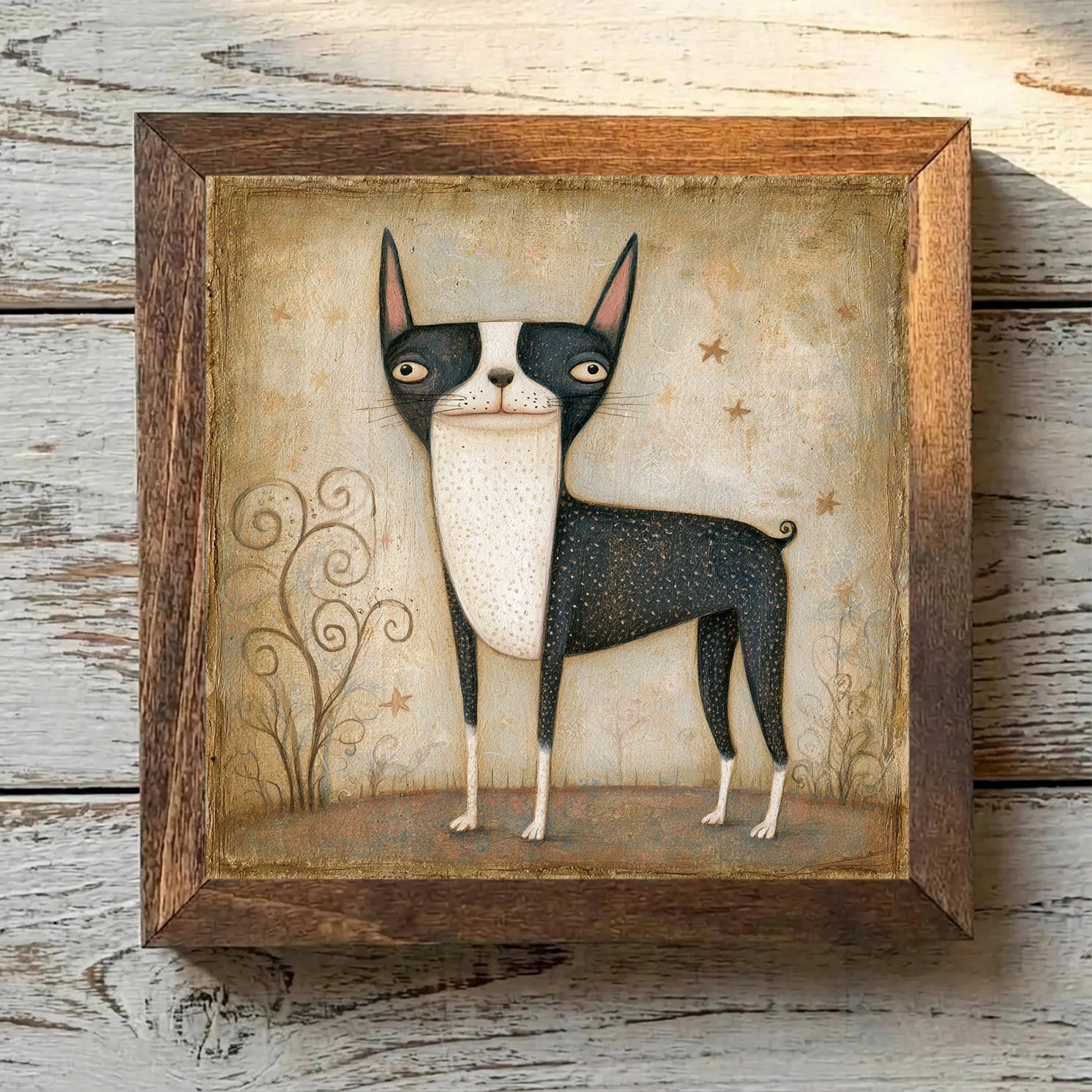 Boston Terrier Black & White - Variation 3
