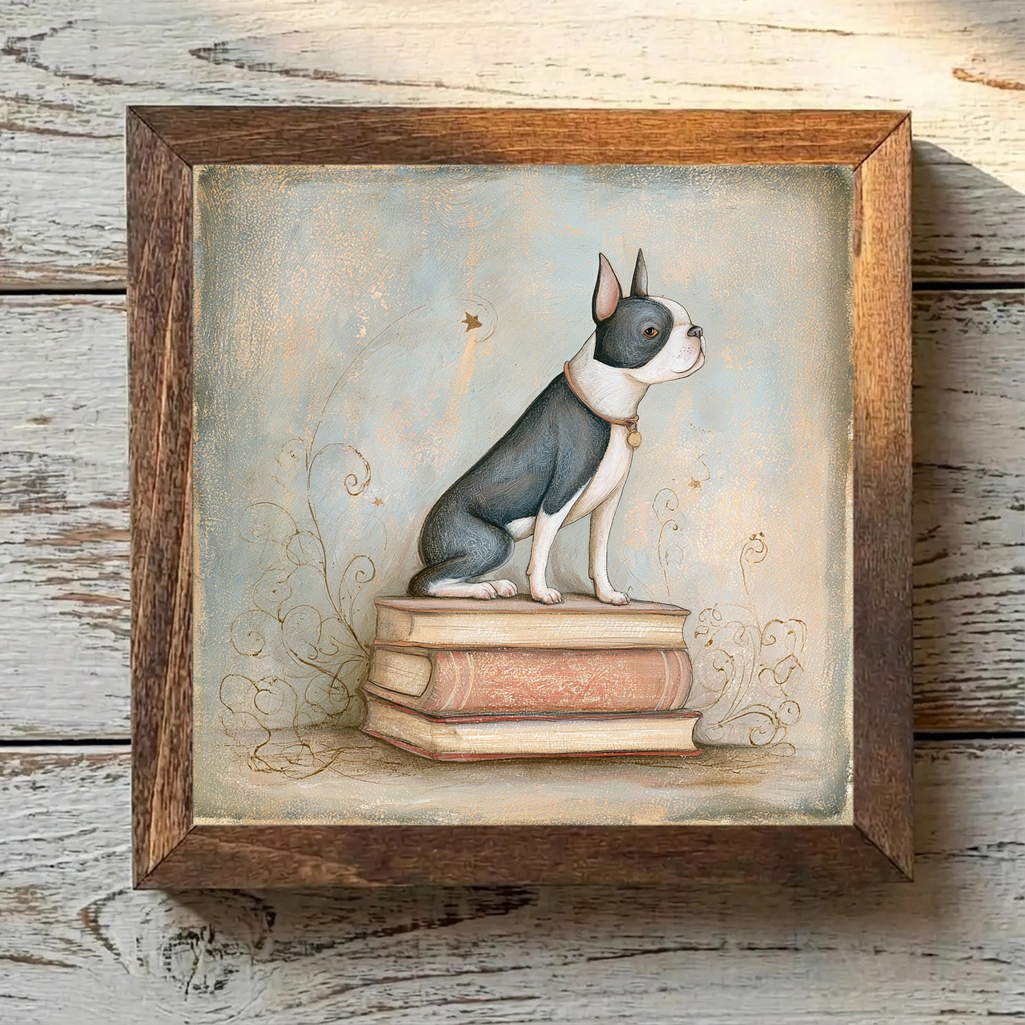 Boston Terrier Black & White - Variation 4