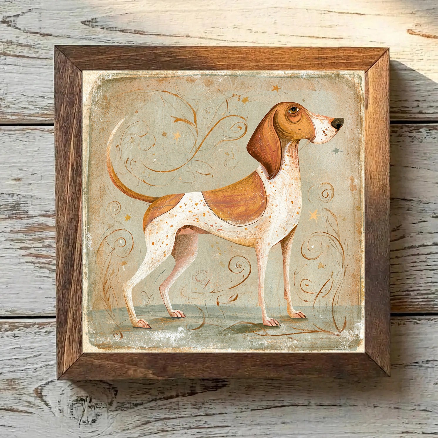 Bracco Italiano Chestnut Roan - Variation 3