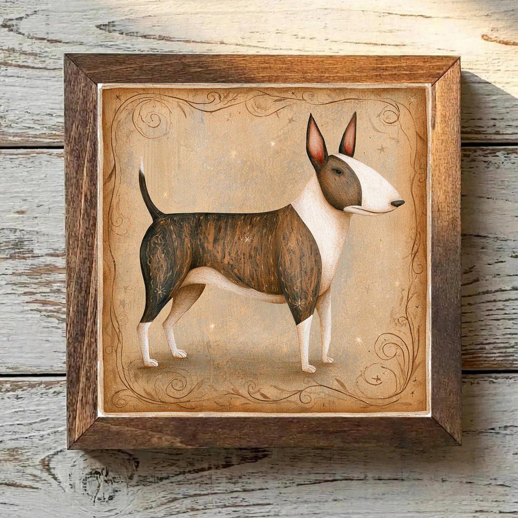 Bull Terrier Brindle & White - Variation 3