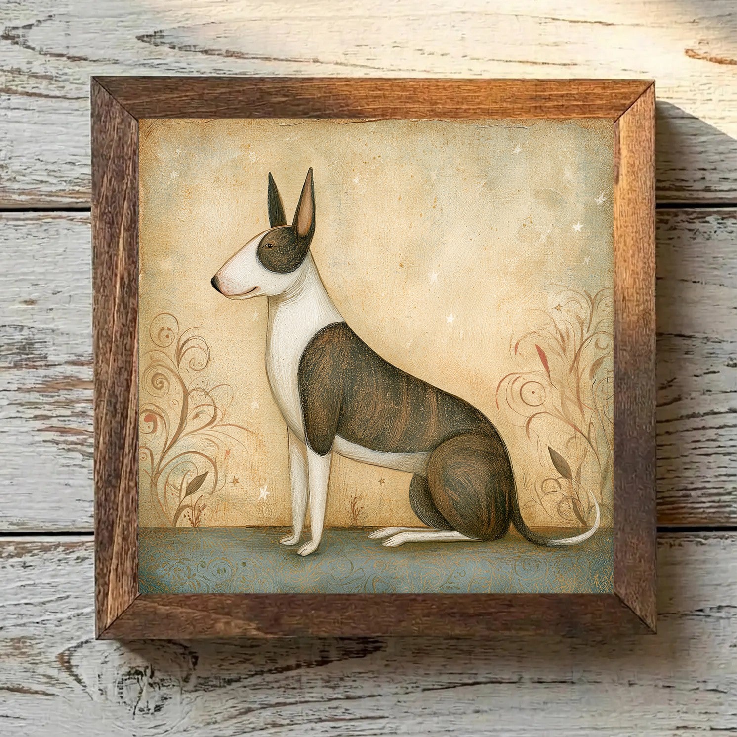Bull Terrier Brindle & White - Variation 4