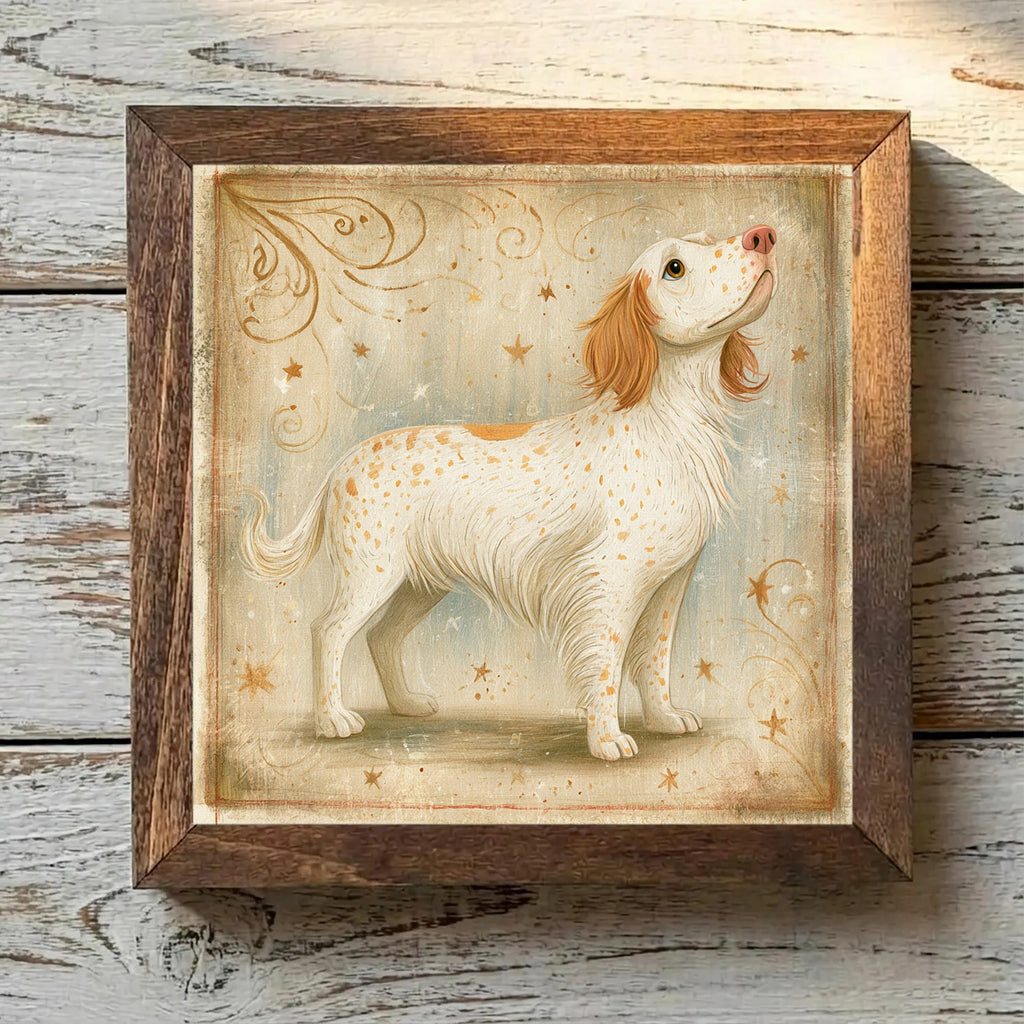 Clumber Spaniel White & Lemon - Variation 4