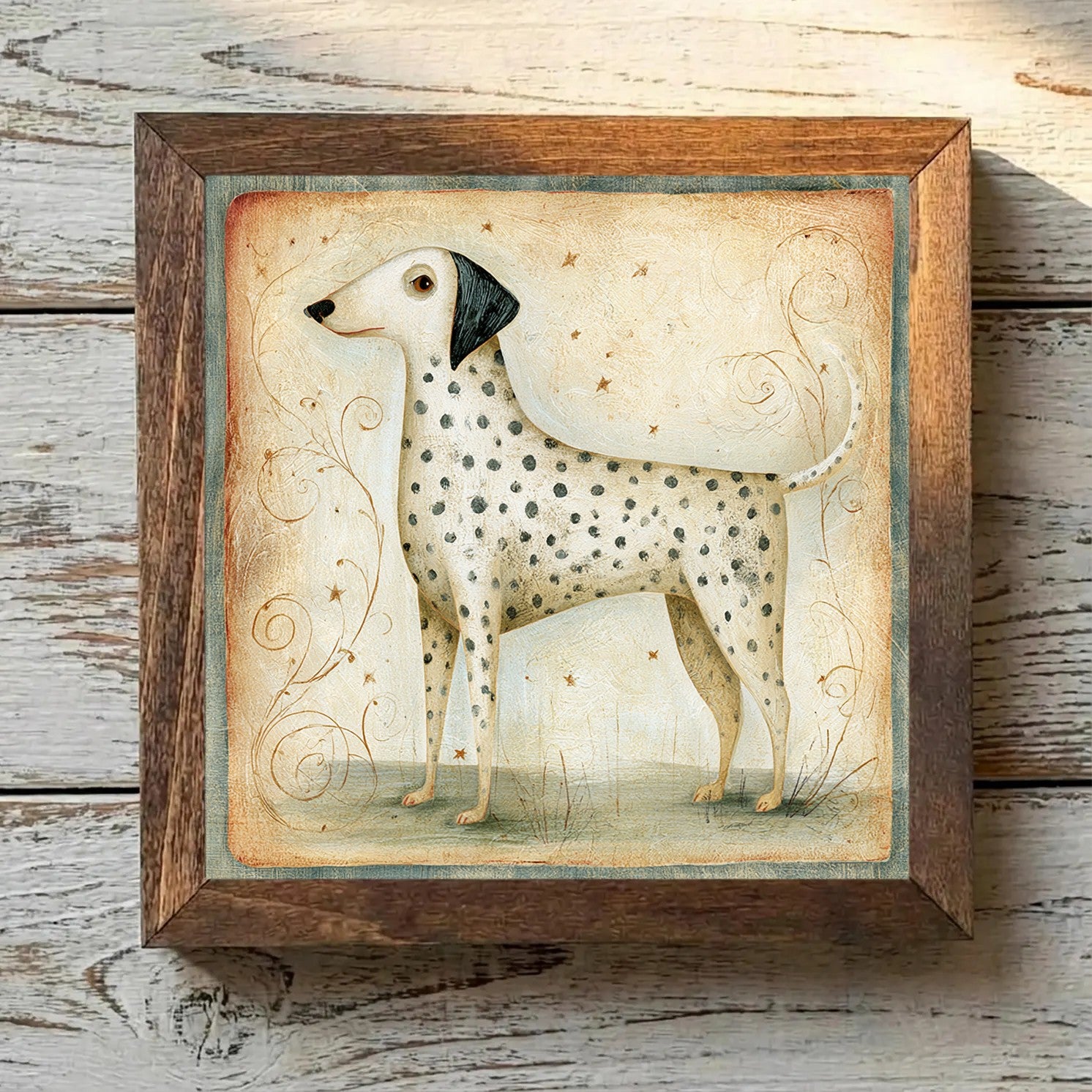 Dalmatian White with Black Spots - Variation 1