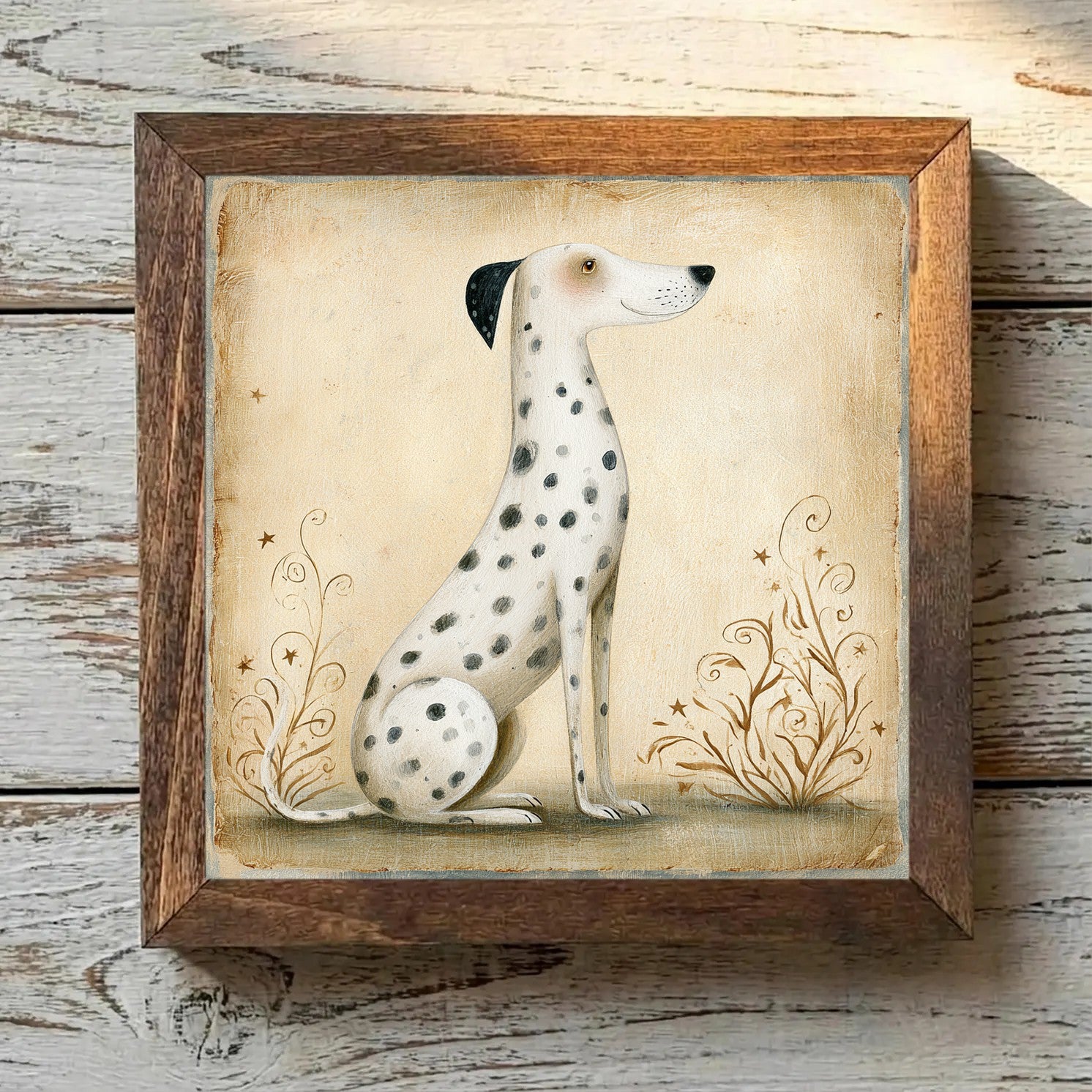 Dalmatian White with Black Spots - Variation 2