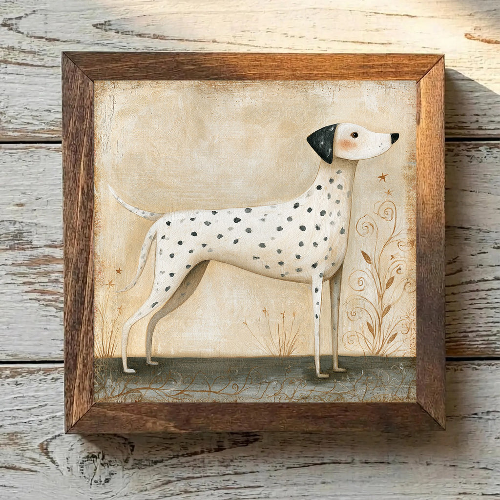 Dalmatian White with Black Spots - Variation 3