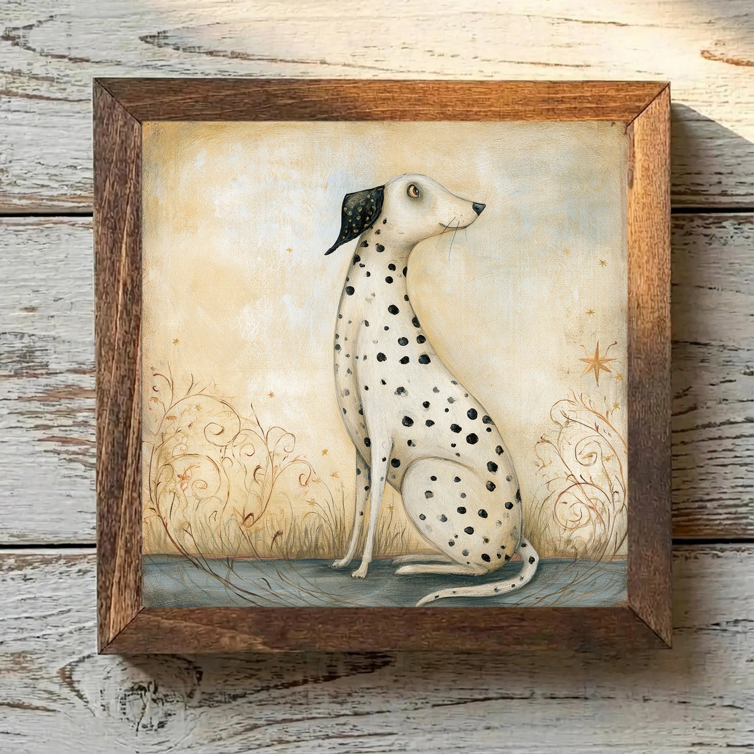Dalmatian White with Black Spots - Variation 4