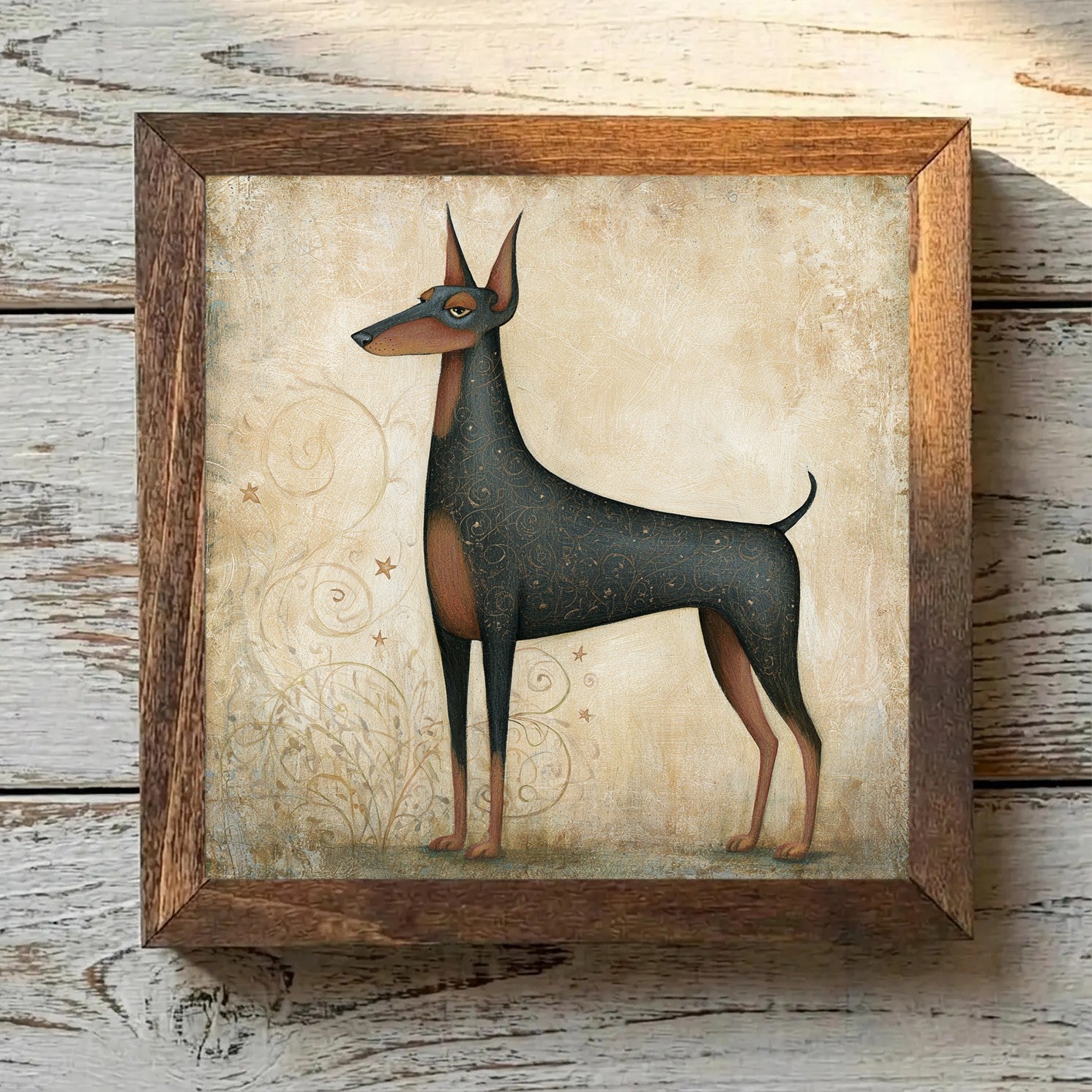 Doberman Pinscher Black & Rust - Variation 2