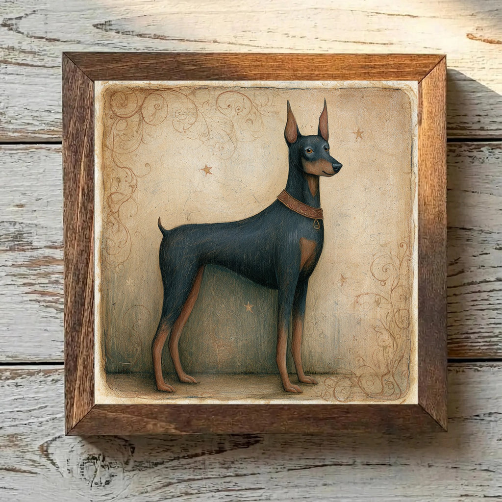 Doberman Pinscher Black & Rust - Variation 4
