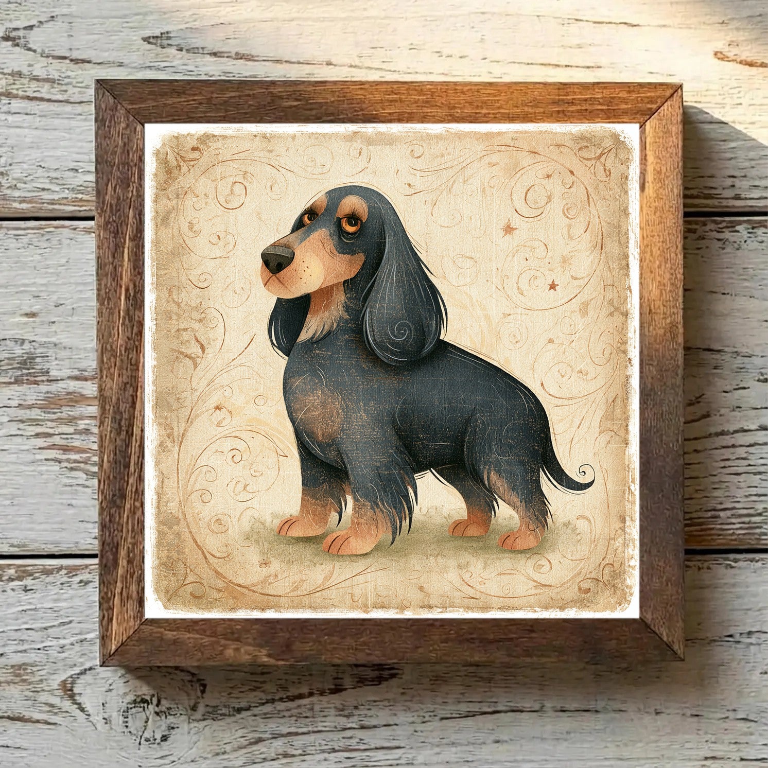 English Cocker Spaniel Black & Tan - Variation 1