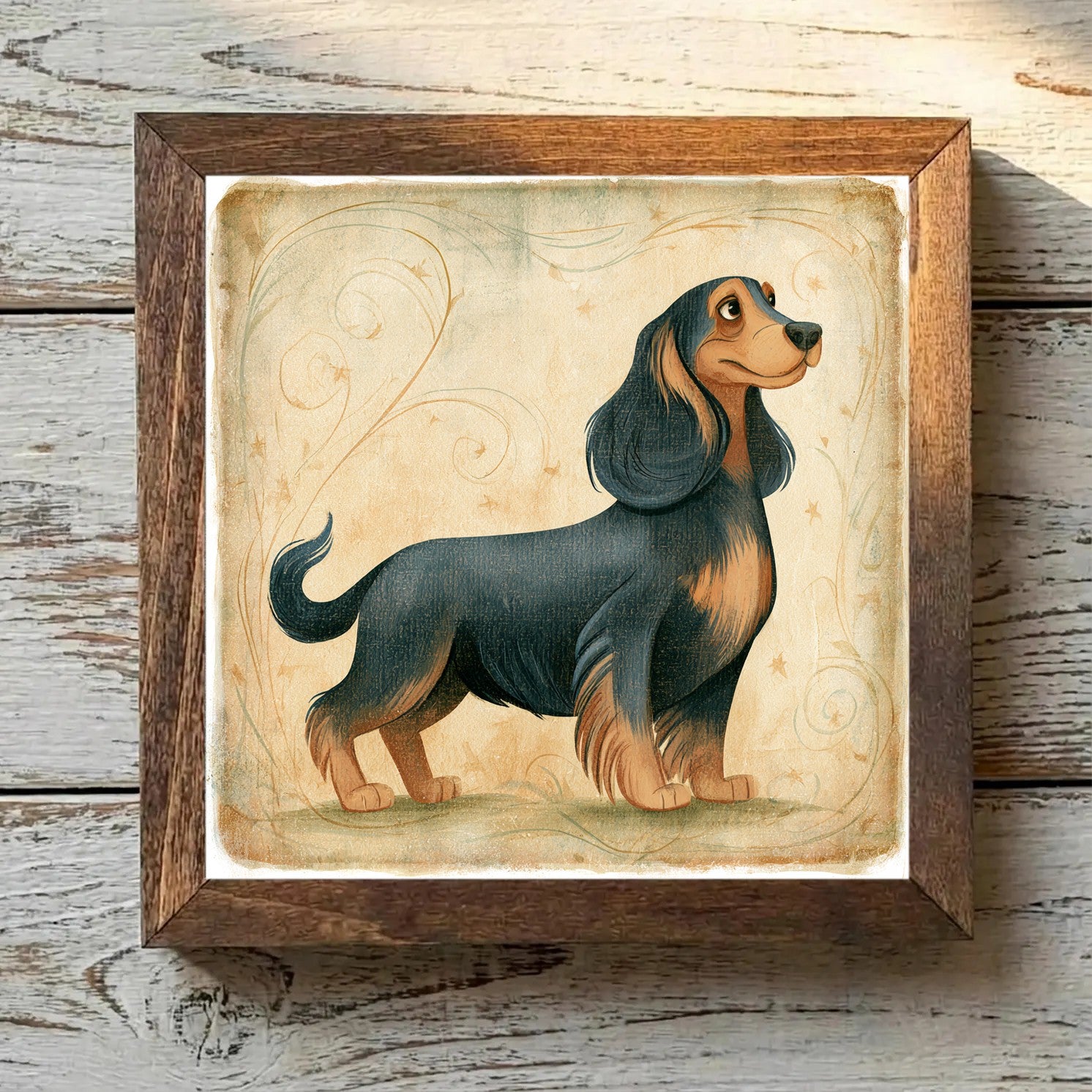 English Cocker Spaniel Black & Tan - Variation 3