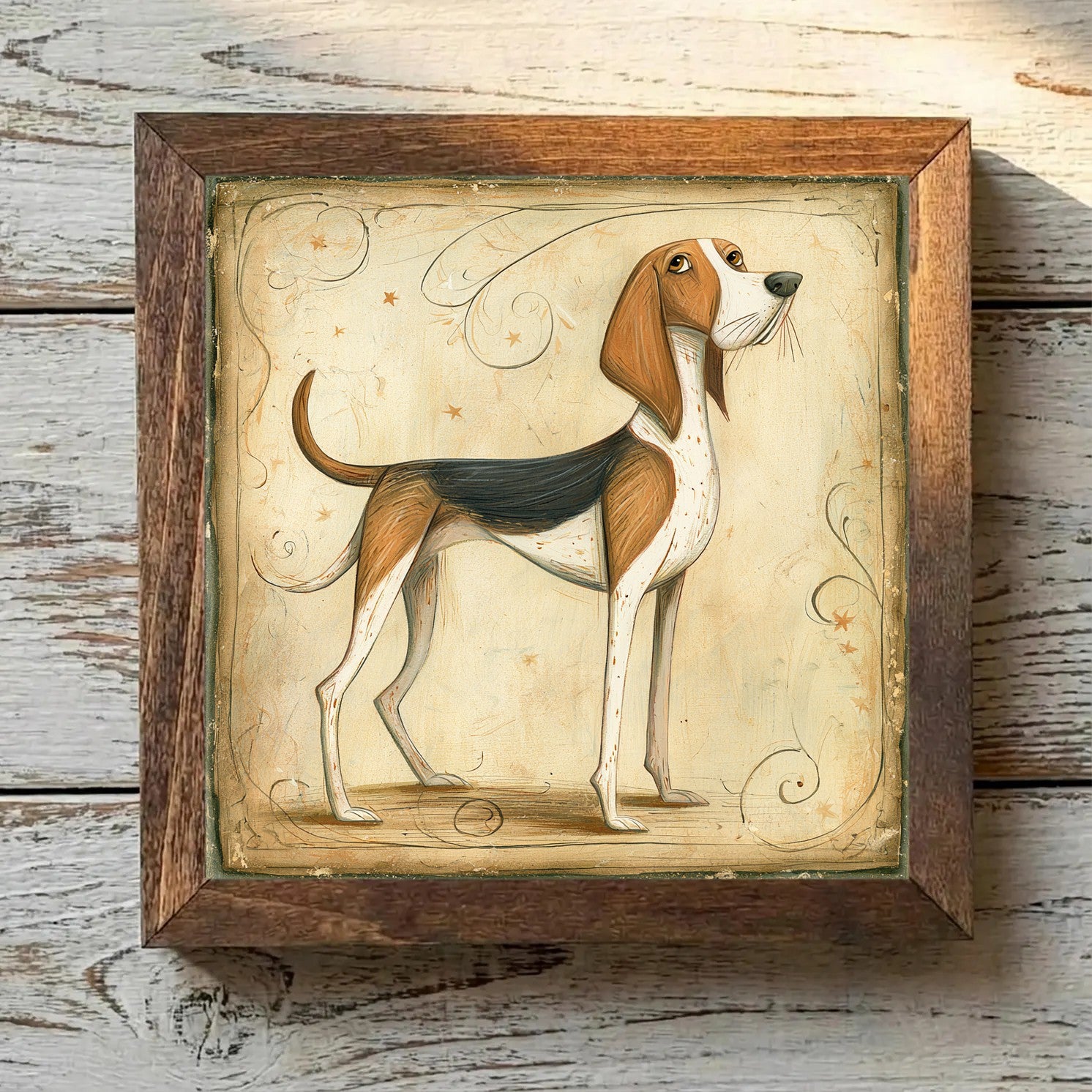 English Foxhound Tricolor - Variation 1