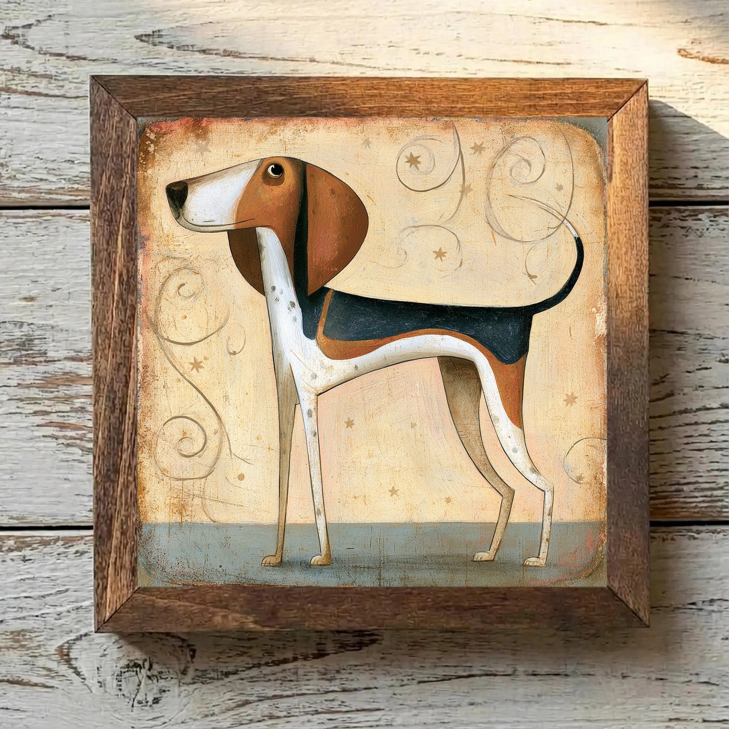 English Foxhound Tricolor - Variation 3