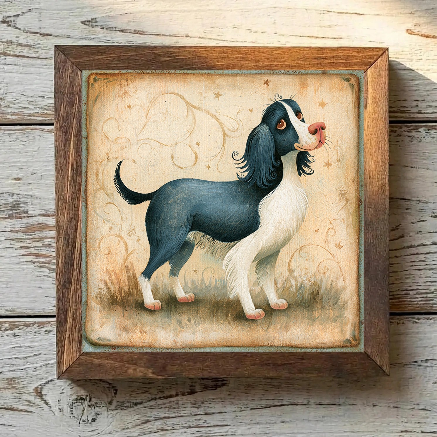 English Springer Spaniel Black & White - Variation 1