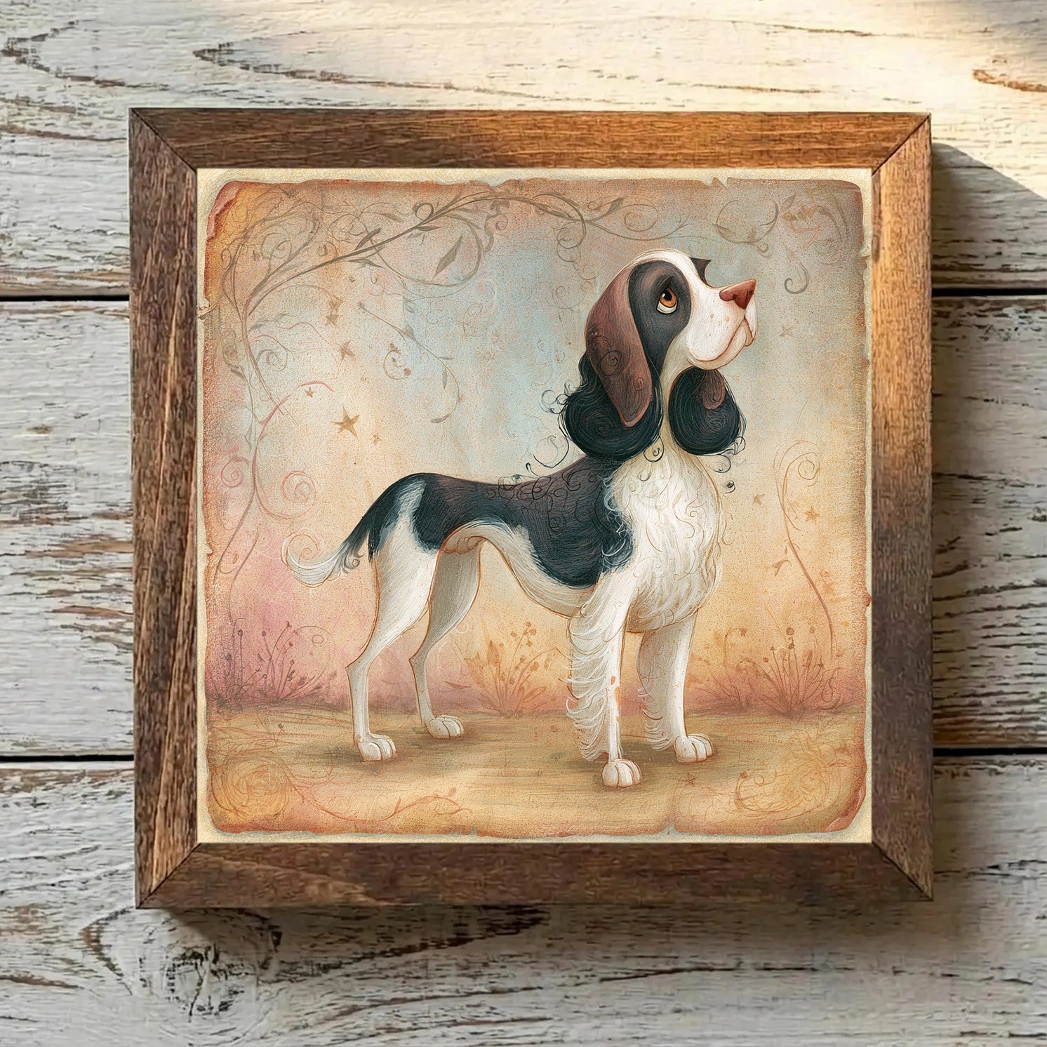 English Springer Spaniel Black & White - Variation 2