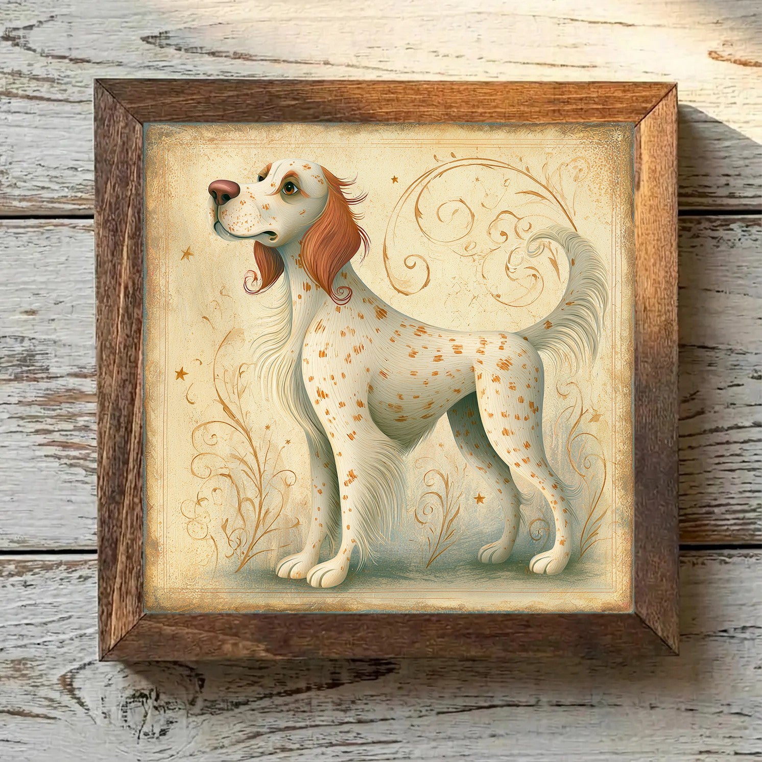 English Setter Lemon Belton - Variation 4
