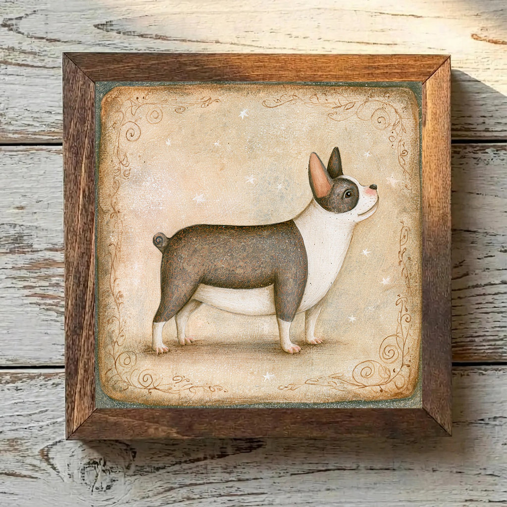French Bulldog Brindle & White - Variation 2