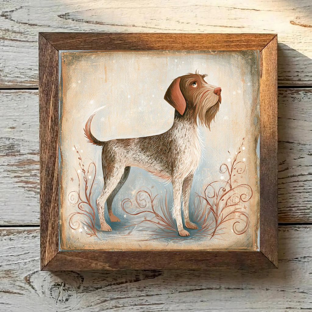 German Wirehaired Pointer Liver Roan - Variation 4