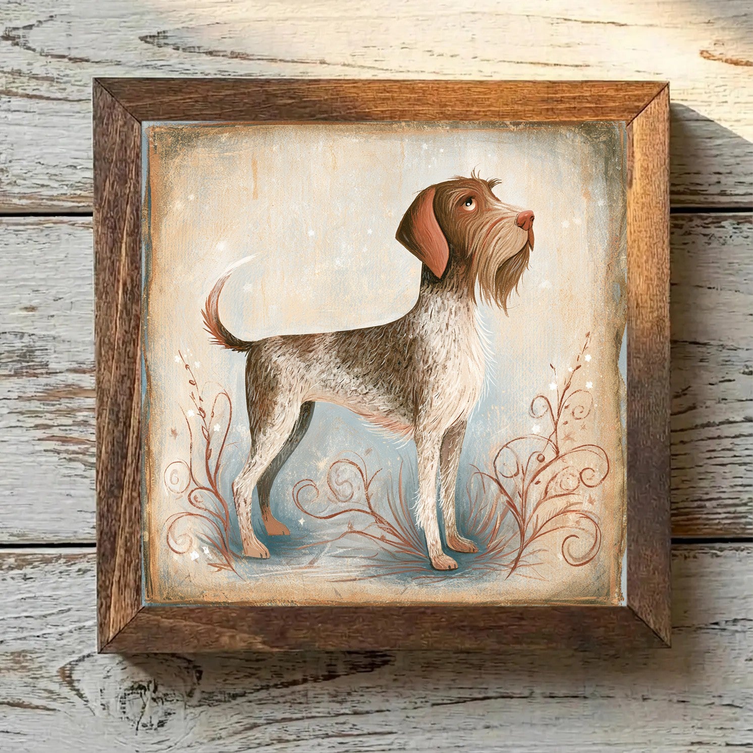 German Wirehaired Pointer Liver Roan - Variation 4