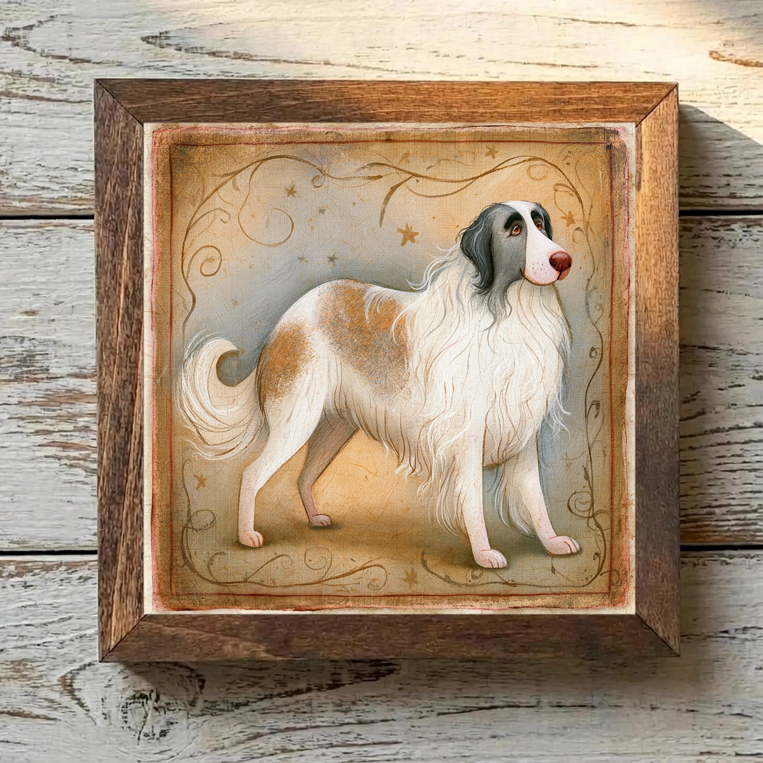 Great Pyrenees White & Badger - Variation 2